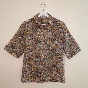 Floral Print Women’s Blouse
